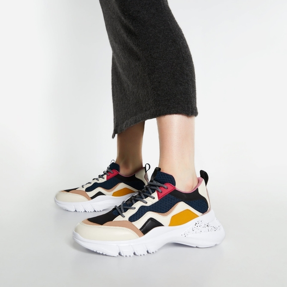 Zara Shoes - 🆕Multicolored combination sneakers